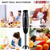 5 Core Handheld Blender, Electric Hand Blender 8-Speed 500W, Immersion Hand Held Blender Stick with Food Grade Stainless Steel Blades for Perfect Smoo